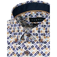 Geo-Print Cotton Shirt