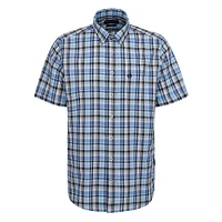 Plaid Short-Sleeve Modern-Fit Shirt