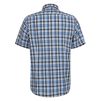 Plaid Short-Sleeve Modern-Fit Shirt