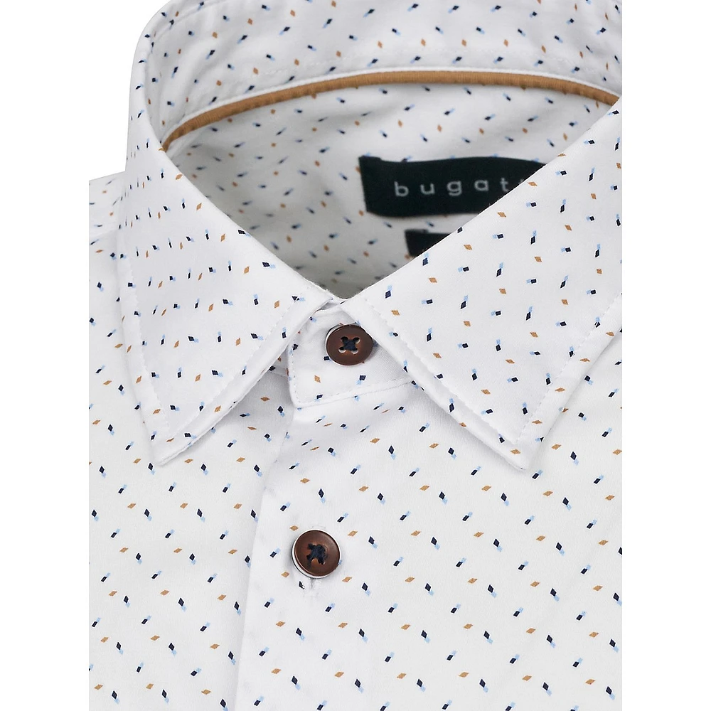 Chemise en coton à pois