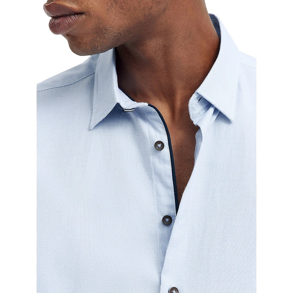 Micro-Check Modern-Fit Shirt