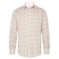 Fish-Print Regular-Fit Shirt