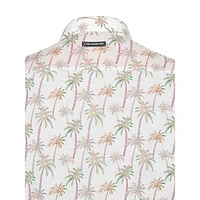 Palm Trees Cotton & Linen Short-Sleeve Shirt