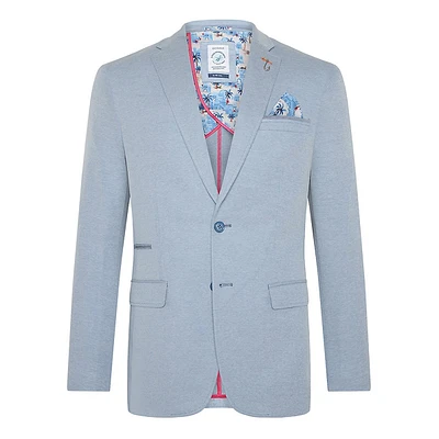 Piqué-Knit Blazer