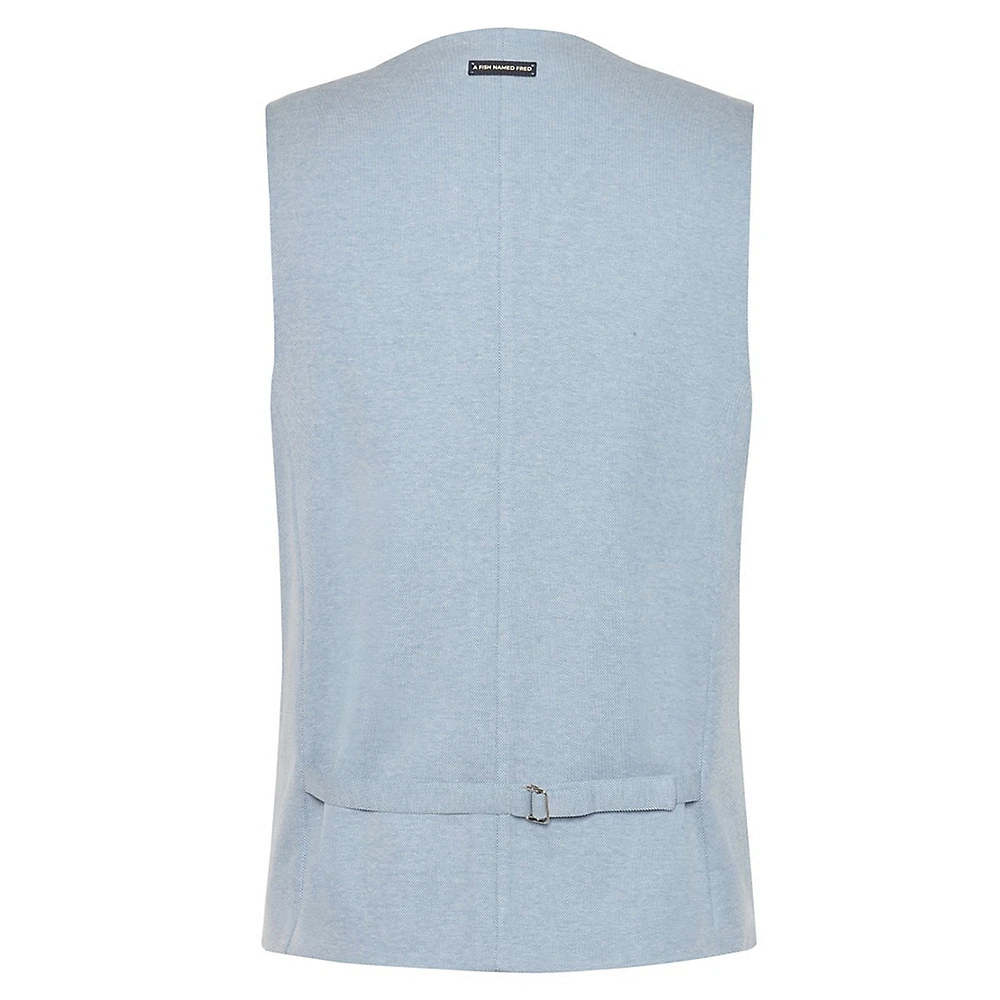 Piqué-Knit Vest