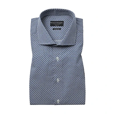 Fils Modern-Fit Retro Geo Poplin Dress Shirt