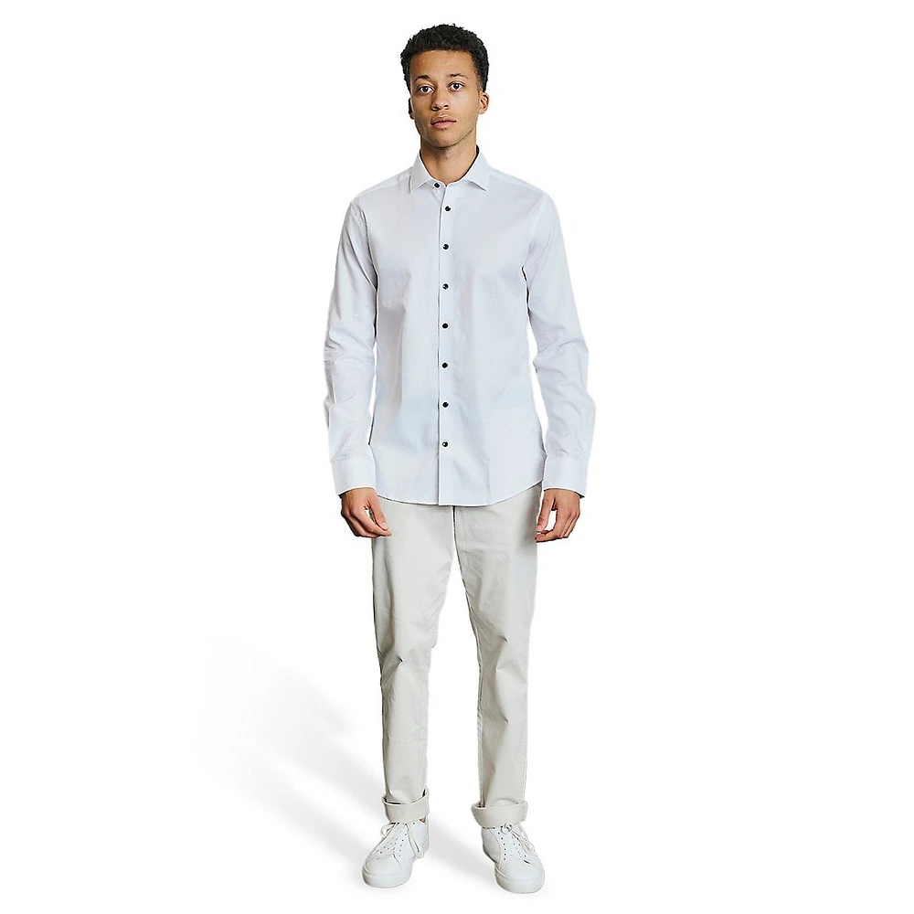 Bautista Modern-Fit Dobby Dress Shirt