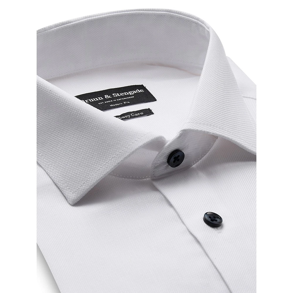 Bautista Modern-Fit Dobby Dress Shirt