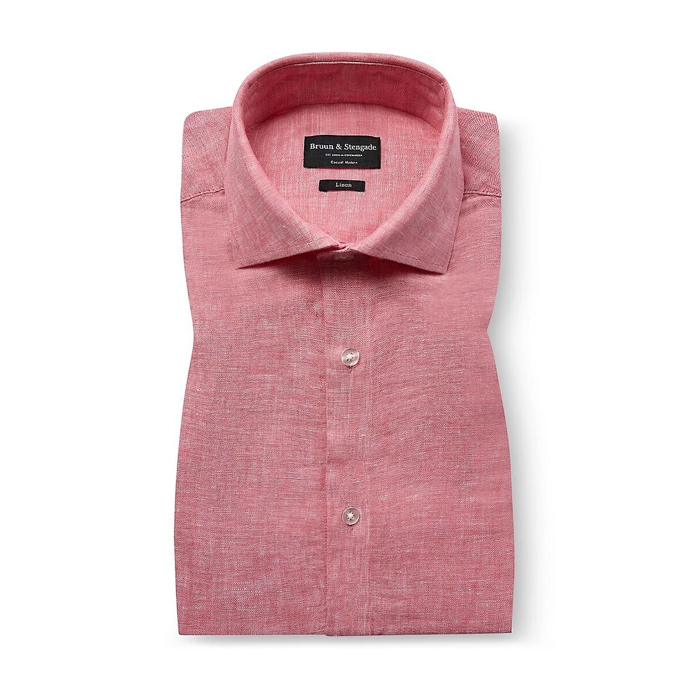 Chemise en lin et coton à coupe décontractée moderne Antonelli