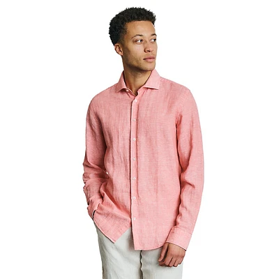 Chemise en lin et coton à coupe décontractée moderne Antonelli