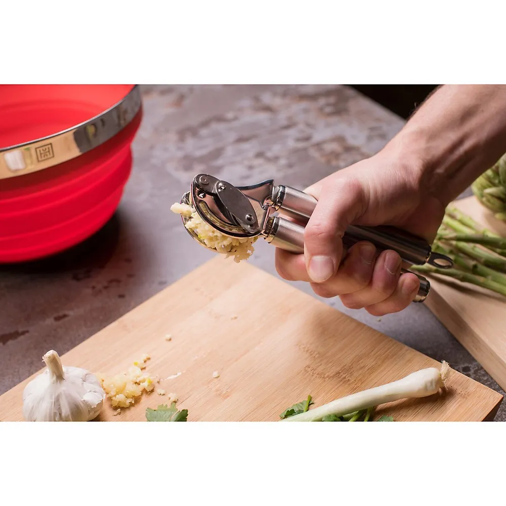 Rosle Garlic Press with Scraper Stainless Steel