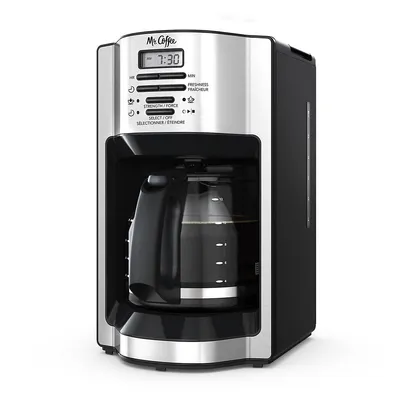 12 Cup Programmable Coffeemaker, Rapid Brewing, Stainless Steel