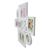 27.75" White Multi-sized Photo Picture Frame Collage Wall Decoration