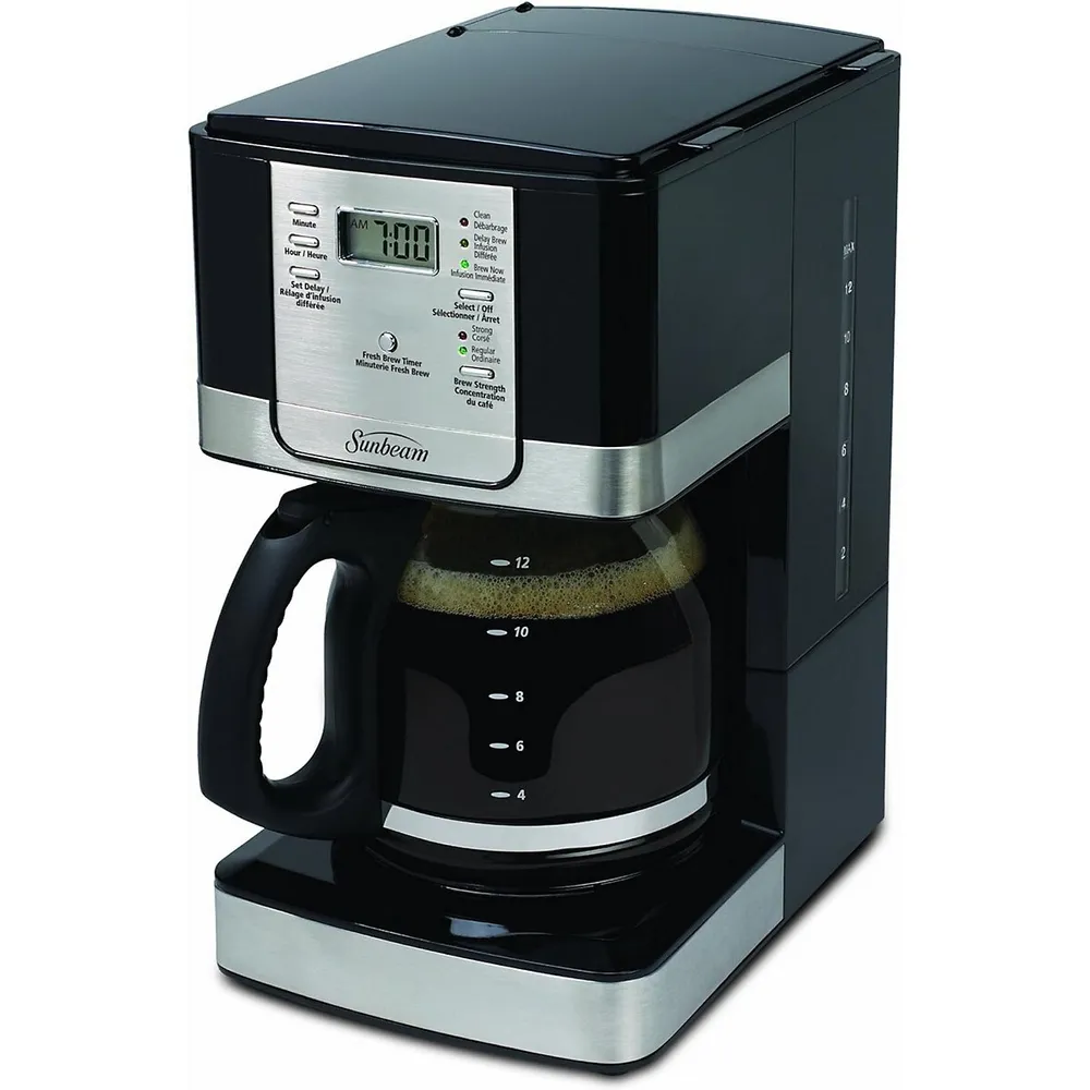 Programmable 12-cup Coffeemaker, Pause N Serve Function