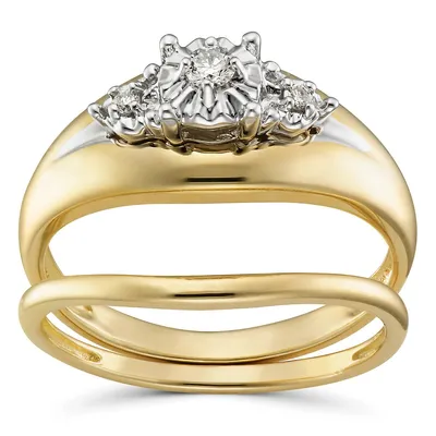 10kt Gold Bridal Set With Diamond Ring
