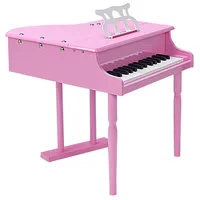 Costway 30 Key Piano W/ Bench Wood Pink
