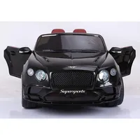 2-seater 12v Licensed Bentley Continental Supersports Ride On Car With Remote Control, Led Lights, Leather Seat, Rubber Tires And Bluetooth Music
