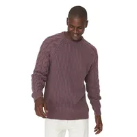 Unisex Regular Fit Basic Crew Neck Knitwear Sweater