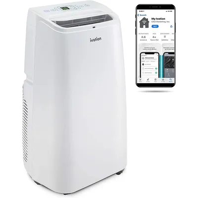 Portable Air Conditioner With Wi-fi , Smart App Control Cooling System, Dehumidifier And Fan