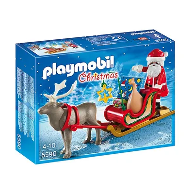 Christmas: Santa's Sleigh With Reindeer