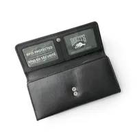 Slim Leather Clutch Wallet