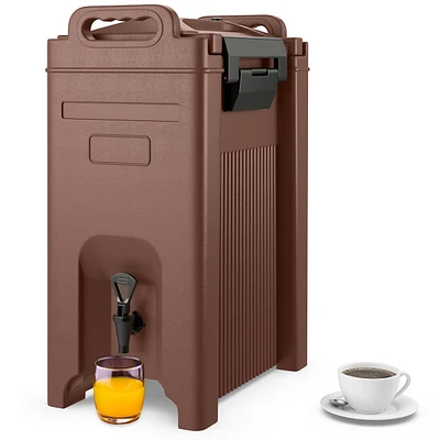 1/2/3/4 Pcs Insulated Beverage Server/dispenser 5 Gallon Hot & Cold Drinks With Handles Coffee