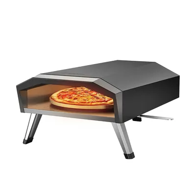 12" Outdoor Gas Artisan Pizza Oven With Rotating Stone