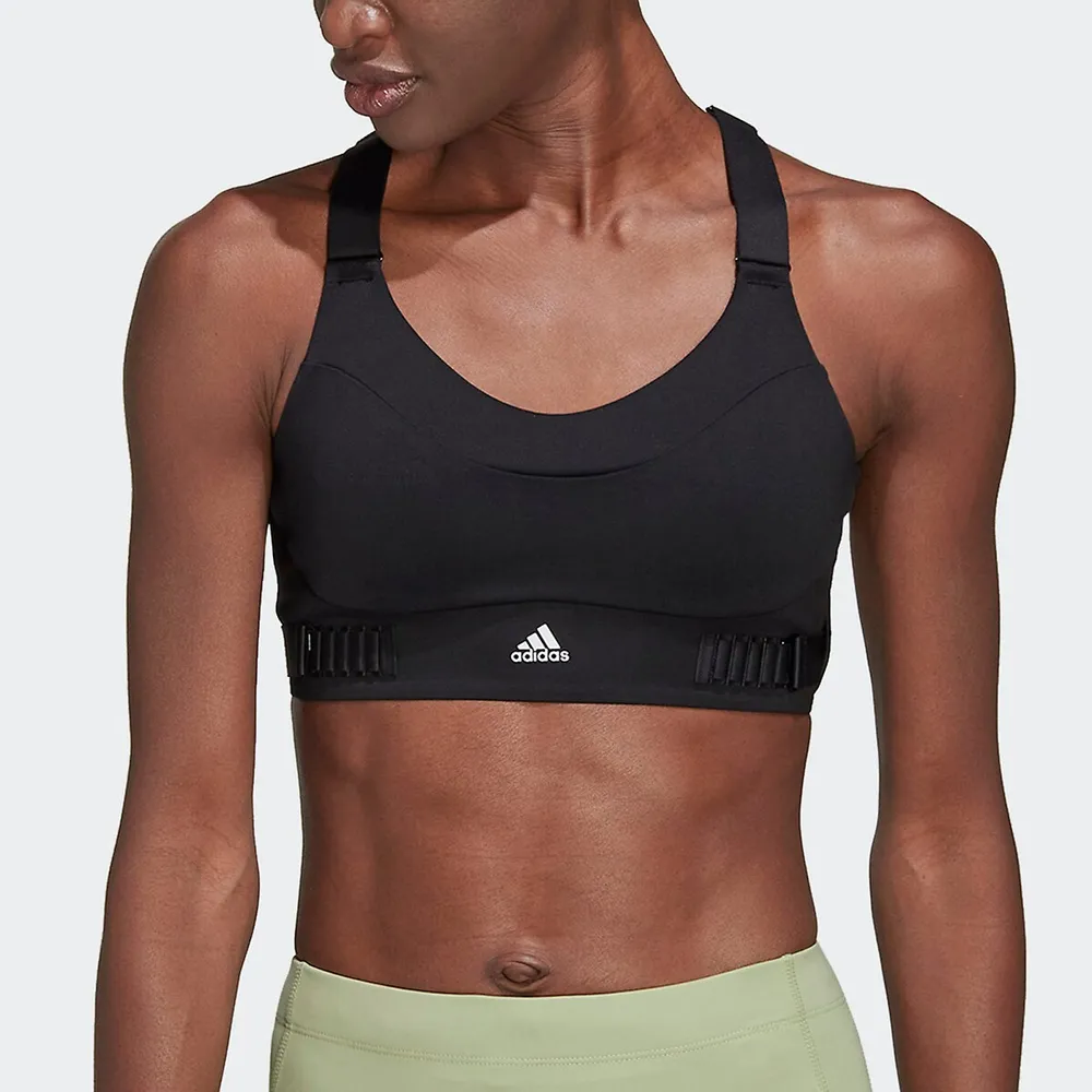 adidas, Tlrd Impact Luxe Training High Support Zip Bra, Black/White