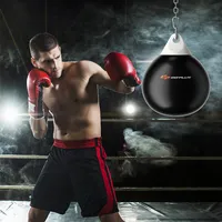 Goplus 18" 110lbs Heavy Water Filled Punching Aqua Training Boxing Bag Home Gym Hook