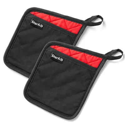Set Of 2 Neoprene Mitts/trivets, Withstands Up To 260 Degrees Celcius, Non-slip Design