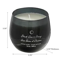 10oz High Gloss Curved Candle