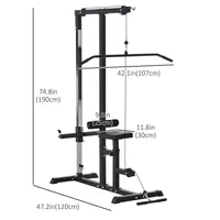 Pulldown Machine With Low Row Cable Muscle Strengthening