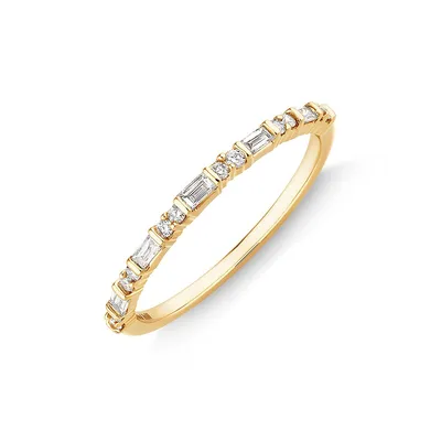 0.20 Carat Tw Diamond Wedding Ring In 14kt White Gold