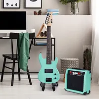 30 Inch Electric Guitar Starter Kit For Kids W/ 3/4 Size Beginner’s Guitar, Amp, Strings, 2 Picks, Shoulder Strap, Digital Clip On Tuner, Cable & Case