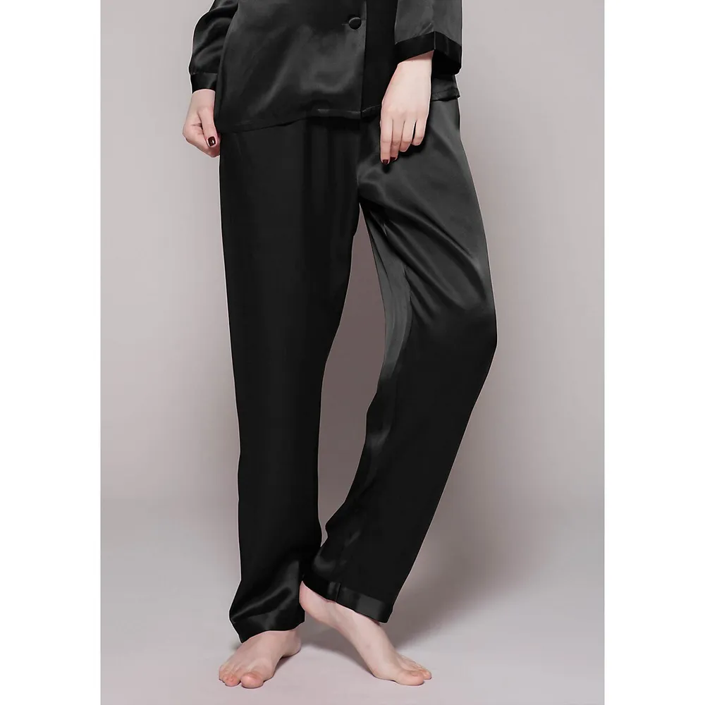 22 Momme Full Length Silk Pajamas Set For Women