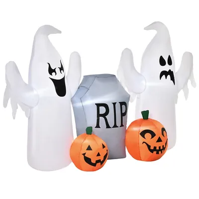 4ft White Ghost Inflatable Halloween Decoration