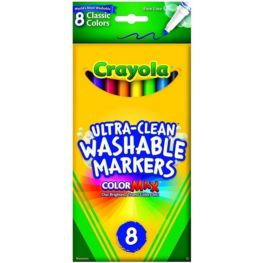 8 Ct Ultra-clean Fine Line Washable Markers Color Max