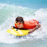 Body Board Super Lightweight Surfing W/ Leash Xpe Deck Eps Core