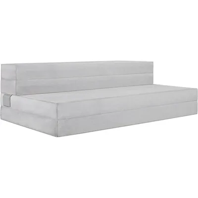 4.5 in Trifold Mattress and Sofa, Firm Foam Bed with Non-Slip Base