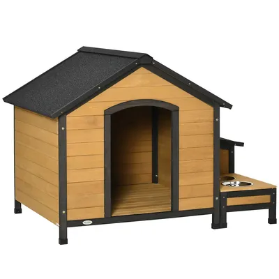 Pawhut Wooden Dog Kennel House
