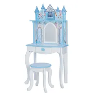 Kids Vanity Set Dreamland Castle Toy Roleplay Playset White Pink