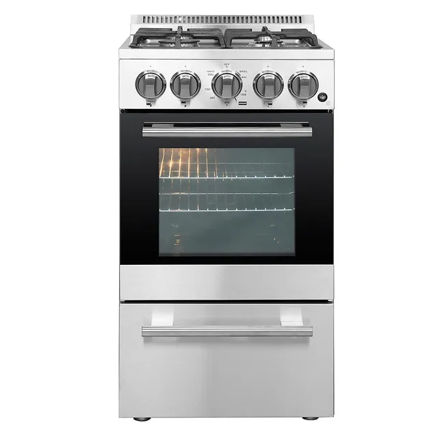  FORNO Vittorio Full Gas 36 Inch. French Door Freestanding  Range 6 Sealed Burners Cooktop - 5.36 Cu. Ft. Gas Convection Oven Capacity  - Stainless Steel Stove Range Heavy Duty Cast Iron Grates : Appliances