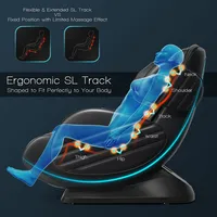 Full Body Massage Chair Assembly-free W/ Swing Function Sl Track Heat