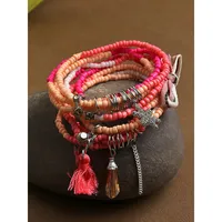 Beaded Pink Bracelet