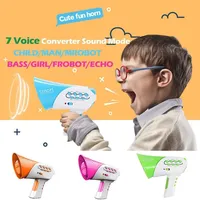 Multiple Voice Changer for Kids [Random Color] - Small Voice Changer | Mini amplifier and microphone for kids with 7 cool effects