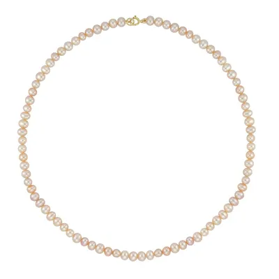 10kt 14" Natural Pink Pearl Necklace