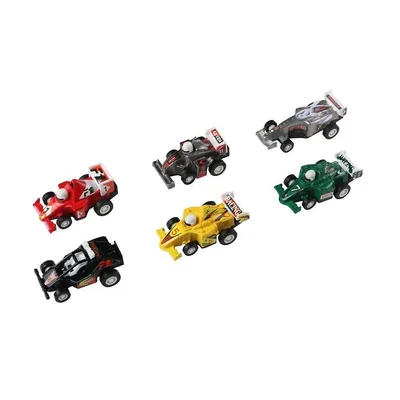 Pull Back Mini Race Cars - Assorted 6 Pc