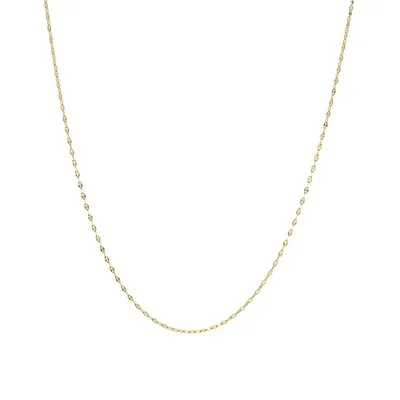 Women's Oh So Charming Gold-tone Stainless Steel Chain Necklace