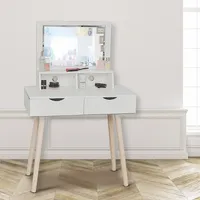 Vogue Makeup Vanity Dressing Table With Removable Mirror