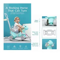 Toddlers And Infants Rocking/foot To Foot Ride On Horse With Handle